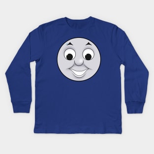 Thomas happy face (cartoon ver.) Kids Long Sleeve T-Shirt